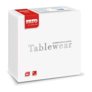 Airlaid szalvéta 40×40 fehér 50lap/16csom/krt Fato
