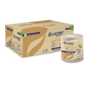Kéztörlõ tekercses 2rét/Natural Eco 155m 620 kéztörlés 6tek/cs Lucart Hygenius