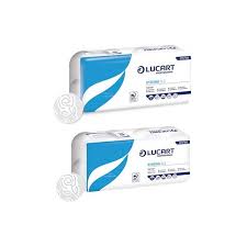Toalettpapír kistekercses 3rét/100% cell. 8x9tek/32zsák/rkl 29m 250lap 3×15.5g/m 9.8×11.5cm/lap Lucart Strong