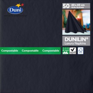 Dunilin szalvéta 40×40 Fekete 45lap/12csom/krt 186780