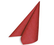 Szalvéta Dekor Premium piros 40x40cm Airlaid 50lap/16csom/krt 89201