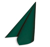 Szalvéta Dekor Premium sötétzöld 40x40cm Airlaid 50lap/16csom/krt 89206
