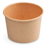 Lebomló leveses tál Barna 500ml 11.5×7.8cm 50db/18csom/krt 76951