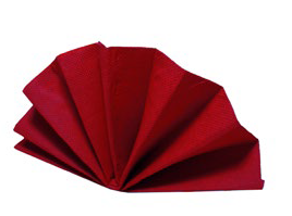 Szalvéta DekoStar 40x40cm Bordó 40lap/24csom/krt 88008