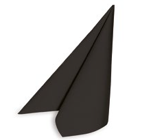 Szalvéta PREMIUM fekete 40X40cm Airlaid 50lap/16csom/krt 89119