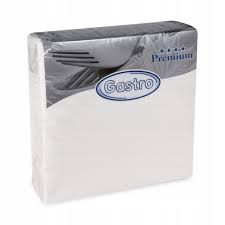 Szalvéta PREMIUM Fehér 40x40cm Airlaid 50db/16csom/krt 89100