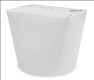 Papír ételes tésztás doboz fehér 750ml 26-oz 50db/10csom/krt  76917