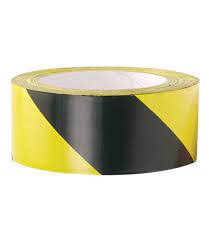 Ragasztó szalag sárga/fekete 50mmx33m 24tek/krt  67205