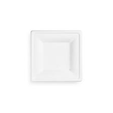 Komposztálható cukornád szögletes tányér 16x16cm 500db/karton FST16
