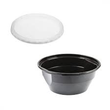 Gulyástál 500ml PP Fekete többször használható 50db/cs 400db/karton PP RB 500 BLACK